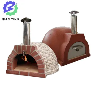 High Quality Outdoor Wood Fire Brick Clay Bakery Equipment Industrial Pizza Oven