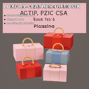 Caja Rectangular de Lujo Tejida en Dos Colores, Reciclable, Rígida, con Cierre Magnético, para Regalos de Boda, Joyería, Almacenamiento Portátil - Product Image 2