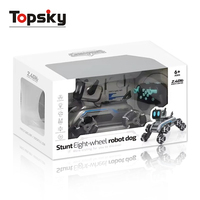 Juguete de Perro Robot a Control Remoto Inteligente con Batería, 8 Ruedas, Modelo de Coche de Acrobacias RC