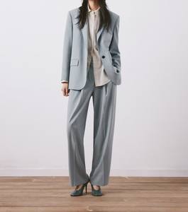 กางเกงขายาวทรงตรงเอวสูงแบบสบายๆ ผ้าซาติน ระบายอากาศ ป้องกันไฟฟ้าสถิต เหมาะสำหรับฤดูใบไม้ร่วง - Product Image 3