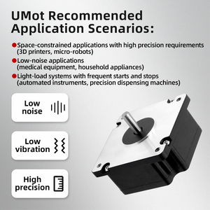 Umot 2 cụm từ 1.8 độ DC 4.68V DC 0.85A giữ mô-men xoắn 0.11nm 5mm Đường kính trục CNC mini 39x20mm NEMA 16 mỏng động cơ bước - Product Image 6