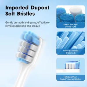 Brosse à dents sonique rechargeable pour enfants, nettoyeur de dents à poils souples avec minuterie intégrée pour les soins bucco-dentaires quotidiens des enfants - Product Image 6