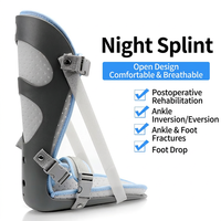 Attelle de nuit pour le soulagement de la fasciite plantaire et la récupération des tendons avec sangle de dorsiflexion intégrée