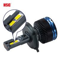 Nouvelle ampoule de phare LED H4 haute puissance 12V 240W, puissance de démarrage 6000K par faisceau, feux de brouillard de voiture, conception à double tube en cuivre