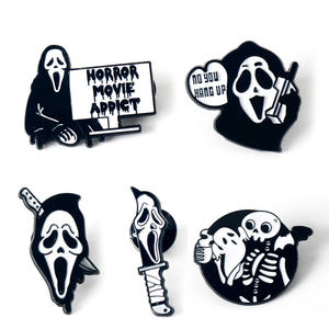 Broche <span class=keywords><strong>de</strong></span> Aleación con Diseño <span class=keywords><strong>de</strong></span> Calavera <span class=keywords><strong>de</strong></span> <span class=keywords><strong>Terror</strong></span> <span class=keywords><strong>de</strong></span> Dibujos Animados <span class=keywords><strong>de</strong></span> Scream, Insignia Decorativa para Ordenador - Product Image 3