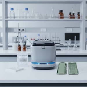 Mini-centrifugeuse de laboratoire <span class=keywords><strong>MKE</strong></span> TW450 3000 tr/min 600xg pour microplaques PCR 96 puits - Product Image 6