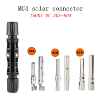 Connecteur de câble solaire étanche 1500V 30A pour panneaux solaires MC4, compatible avec les connecteurs MC4 et Slocable pour systèmes d'énergie solaire