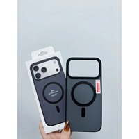 Coque de téléphone magnétique givrée anti-chute de haute qualité pour iPhone 17 Pro Max 16 15 14 13 12 11, avec toucher doux et boîte