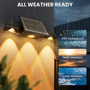 Lámpara <span class=keywords><strong>de</strong></span> Pared <span class=keywords><strong>Solar</strong></span> Giratoria <span class=keywords><strong>de</strong></span> Ángulo Ajustable <span class=keywords><strong>para</strong></span> Valla, <span class=keywords><strong>Luz</strong></span> LED <span class=keywords><strong>Solar</strong></span> Ascendente y Descendente <span class=keywords><strong>para</strong></span> Exteriores, Jardín y Patio - Product Image 5