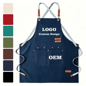 Delantal de Trabajo Personalizado con Logotipo OEM de Alta Calidad, Ajustable, para Adultos, para Mujeres y Hombres, para Artistas, Peluqueros, Baristas, Cafeterías, Panaderías - Product Image 1
