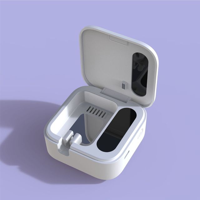 Portable Mini Uvc Heating Toothbrush Sterilizer Wall-mounted Toothbrush Sterilization Box Travel Toothbrush Sterilization Case