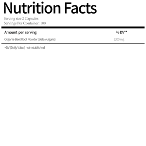 200 Capsules de Poudre de Betterave - La Poudre de Betterave Favorise la <span class=keywords><strong>Tension</strong></span> <span class=keywords><strong>Artérielle</strong></span>, les Performances Athlétiques, la Digestion, le Système Immunitaire - Product Image 2