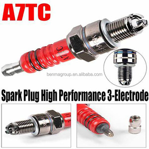 Pièces de rechange pour moteur haute performance, cyclomoteur, scooter, <span class=keywords><strong>quad</strong></span>, bougie d'allumage à 3 électrodes A7TC C7HSA pour 110CC GY6 <span class=keywords><strong>50</strong></span> CD110 - Product Image 5
