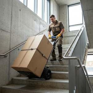 Carretilla Eléctrica para Subir <span class=keywords><strong>Escaleras</strong></span> <span class=keywords><strong>de</strong></span> 300 kg, Carretilla con Batería para Subir <span class=keywords><strong>Escaleras</strong></span>, para Refrigeradores, Lavadoras, Carga Pesada, 48 V - Product Image 1
