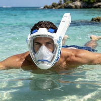 Nouveauté, masque de plongée intégral de haute qualité, étanche, anti-buée, masque de plongée entièrement sec pour adultes, natation, plongée