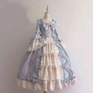 Robe de princesse Lolita Anime pour femmes, robe en mousseline de soie à nœud et dentelle, robe à volants pour femmes, toutes occasions, grande taille, <span class=keywords><strong>2022</strong></span> - Product Image 5