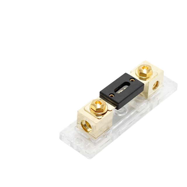 High Quality Mini Brass ANL Fuse Holder for Car Audio 30A 0 4 8 1/0 Gauge Wire Inline Fuse Block Automotive Fuse Components