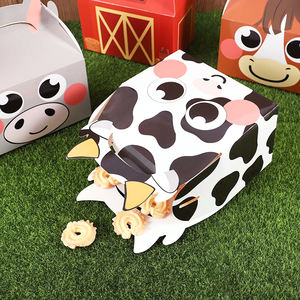 Caja <span class=keywords><strong>de</strong></span> embalaje con mango <span class=keywords><strong>de</strong></span> papel <span class=keywords><strong>de</strong></span> animales <span class=keywords><strong>de</strong></span> granja para niños, dulces, galletas, pasteles, decoración para fiesta <span class=keywords><strong>de</strong></span> cumpleaños en casa - Product Image 3