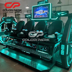 Equipo de nueva tecnología para parque de atracciones, simulador de realidad Virtual 9D, 4 asientos, 9D VR, space battle - Product Image 1