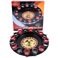 Roulette russe jeu à boire avec 16 verres à liqueur Roulette jeu à boire jeu de barre pour adulte tourner la roue jeu de fête