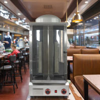 Machine à shawarma électrique/à gaz, machine à kebab machine à kebab pour poulet machine à griller, acier commercial Stealess pour restaurant