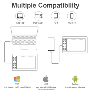 Tablet per Disegno Digitale Template G10 con Penna Stilo Senza Batteria per Animazione e Grafica - Product Image 3