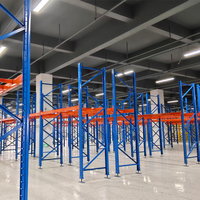 Étagère à palettes en métal robuste de 3000 kg à 5 niveaux pour le stockage de matériaux de construction et la manutention par chariot élévateur