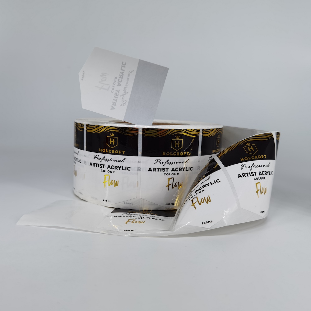 Customized LOGO label Waterproof Outside Defense Vinyl Self Adhesive Custom Sticker With Glossy or Matte Lamination