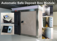 Coffre-fort commercial automatique avec système de verrouillage électronique numérique, armoire de sécurité modulaire pour bijoux, étanche et ignifuge, avec clé