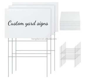 Nhà Máy Bán buôn mẫu miễn phí 18*24 inch PP sóng bảng quảng cáo sân ký chữ cái với Cổ Phần bãi cỏ dấu hiệu - Product Image 2