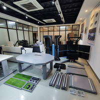 Consola de Comando Curva con Soporte para Múltiples Monitores, Luz LED, Estación de Trabajo para Sala de Control, Consola de Monitoreo y Despacho de CCTV Personalizada