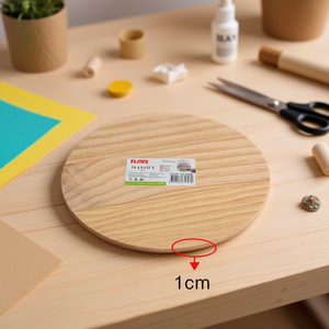 Base in legno ILAN rotonda da 20 cm per artigianato e progetti fai da te - Product Image 3