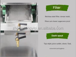 300kg/h Capacity 220V Volta Commercial Automatic Sugarcane Juice Press Machine Electric Cane Juice Extractor New Condition - Product Image 3