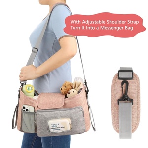 Organizer Universale per Passeggino con Portabicchieri Isolato e Borsa Portaoggetti, Accessori per Uppababy, Baby Jogger, Britax - Product Image 5