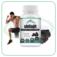 Complément alimentaire naturel Ausreson, capsule de Shilajit, pur et biologique, provenant de l'Himalaya et de la mousse marine, acide fulvique à 50%, meilleures capsules de Shilajit