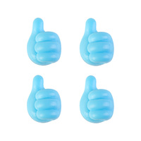 Support USB adhésif en silicone pour gestion murale, crochet de pouce, organisateur de câble