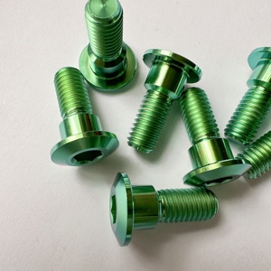 Usine en gros M8 * 20 Modification de moto boulon de disque de frein pièces de moto vis en titane Gr5 boulons en titane - Product Image 4
