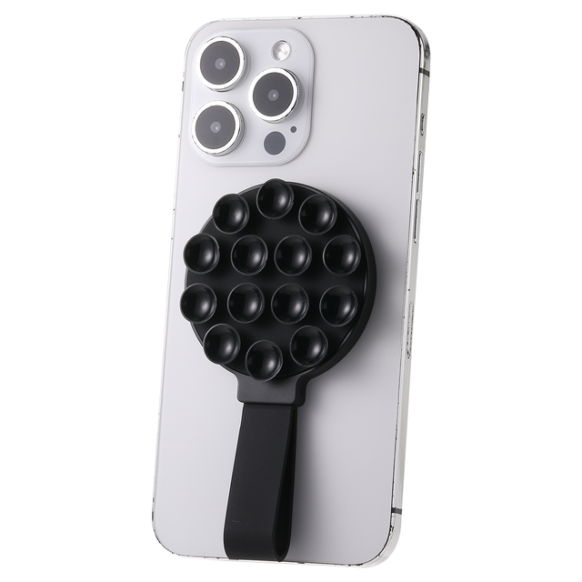 Hands-Free Magnetic Silicone Suction Cup Phone Grip Holder Stand Sticky Suction Phone Case Mount for iPhone 16 15 14 13 12