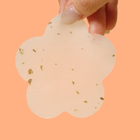Tampons tonifiants pour le visage aux feuilles de thé lyophilisées, tampons tonifiants en gel à motif floral naturel