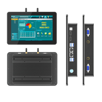 Huiyuan PC Industrial de Panel de Aluminio sin Ventilador de Alto Rendimiento con Intel Core I3, Pantalla Táctil de 10 Puntos, Sistema Operativo Android/Windows, Montaje en Pared