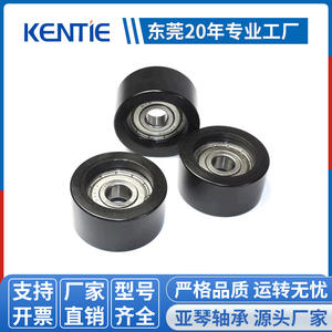 Fournisseur de poulies plates en PVC pour fenêtres, roulements 6200ZZ, poulies en POM revêtues de plastique et de caoutchouc, 10*40*20mm, acier, nylon - Product Image 5