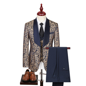 Trajes de Novio <span class=keywords><strong>para</strong></span> Hombre, Diseño Italiano, Hechos a Medida, Esmoquin Color Champán, Traje de 2 Piezas <span class=keywords><strong>para</strong></span> Novio - Product Image 5