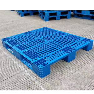 Palette en plastique 1311 1312 1313, motif quadrillé, entrée 4 voies, pour rayonnage, stockage en entrepôt, charge statique 4000 kg, charge dynamique 2T - Product Image 1