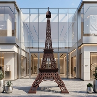 Statue de la Tour Eiffel géante en métal pour l'extérieur sur mesure / Sculpture en fer de 3m à 15m pour la décoration de monuments urbains et de jardins