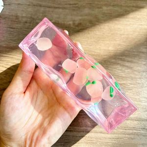 Jouet à presser en silicone transparent en forme de gelée de fruits, cube de glace souple, anti-stress, pour la relaxation sur le bureau, cadeau - Product Image 3