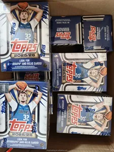 En stock, expédition immédiate : Boîte de rangement chromée 25-26 pour cartes de collection <span class=keywords><strong>NBA</strong></span> de stars de basketball, édition Hobby Value - Product Image 3