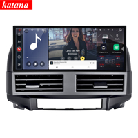Автомагнитола 120W X 6CH серии Katana 12.3 дюйма для Hyundai Santa Fe 2006-2012, 8+256 ГБ, Android 14, с DVD-плеером и навигацией, мультимедийная система