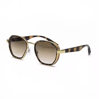Nouvelle tendance, lunettes de soleil classiques à monture en métal argenté, verres verts, lunettes de soleil de créateur de haute qualité pour hommes