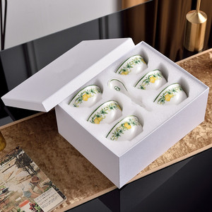 Assiettes plates luxueuses en porcelaine nordique et bols design de luxe stockés de manière durable pour les mariages et les restaurants - Product Image 3