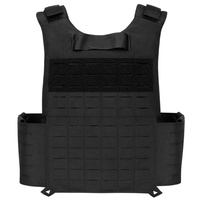 Gilet tactique de protection personnelle Molle noir, gilet tactique balistique amovible, gilet pare-balles à libération rapide pour hommes, porte-plaque
